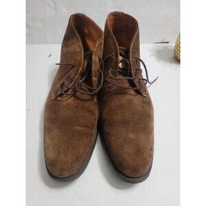 Vintage Van Lier Suede Leather Mens Shoes 8.5 M Brown